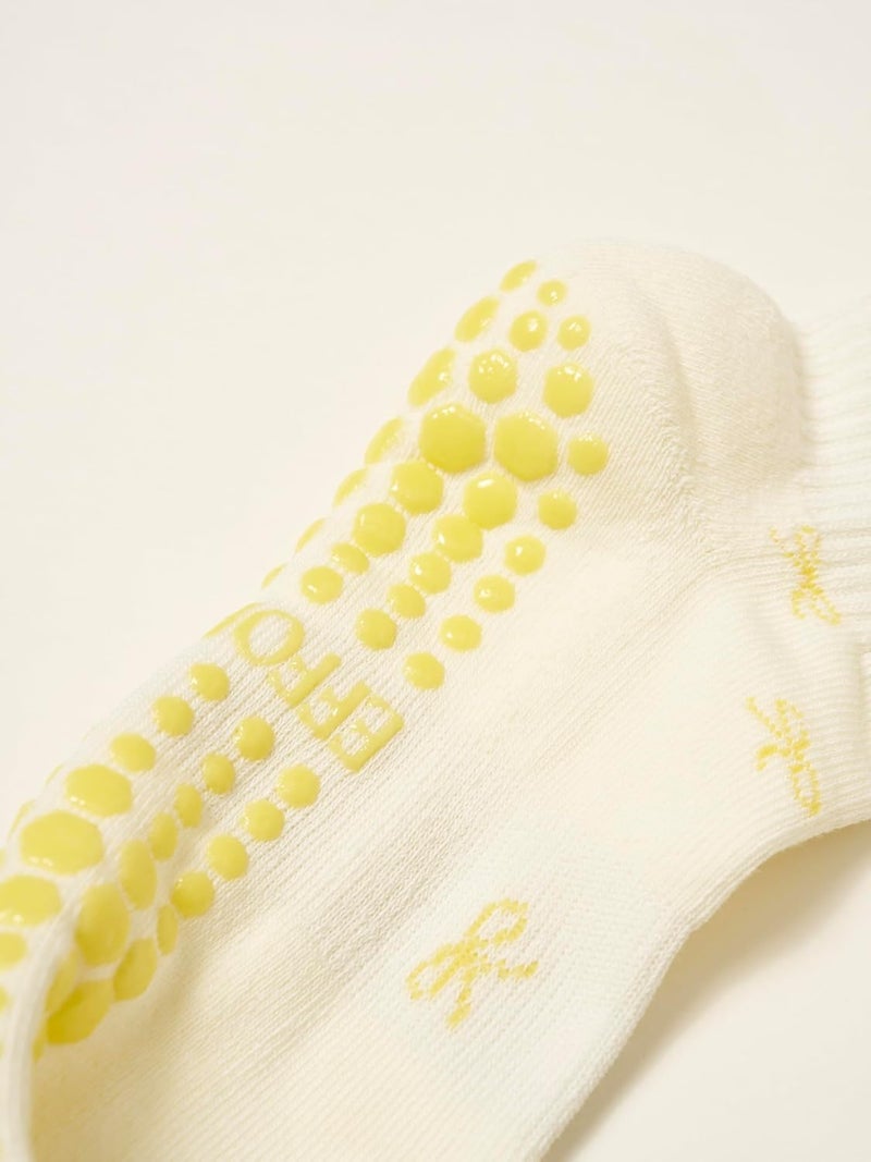 Shapes Studio Crew Half Calf Grip Socks, Cutest Fruits Pilates Socks, Ruffle socks, Non-Slip, Barre Yoga Fitness - Image 4